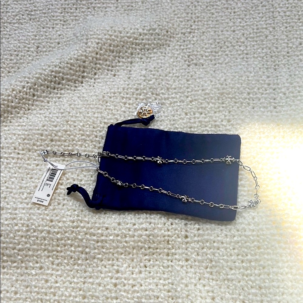 🆕Tory Burch Roxanne Elegant Silver Chain